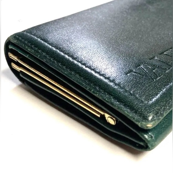 VALENTINO GARAVANI VINTAGE LARGE LOGO LEATHER LONG WALLET - Picture 7 of 16